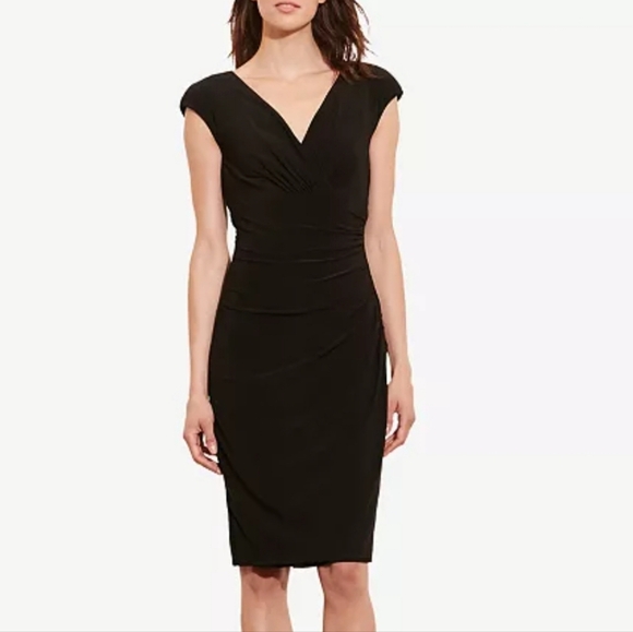 Lauren Ralph Lauren Ruched Sheath Dress - Picture 6 of 6